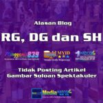 Alasan Blog RG, DG dan SH Tidak Posting Artikel Gambar Soloan Spektakuler